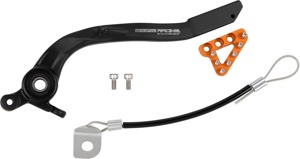 Moose Offroad Forged Brake Pedal Black/Orange For KTM 2024+ - Forged brake pedal For KTM 2024+ offroad models