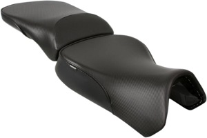 Sargent World Sport 2-Up Seat CarbonFX Vinyl Black Fits Super Tenere