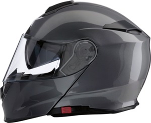 Z1R Solaris 2.0 Modular Helmet Dark Silver M - Modular helmet with drop-down sun visor