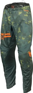 Thor Youth Sector Digi Pants Green Orange Camo Size 22 - Youth off-road race pants, Green/Orange, Size 22