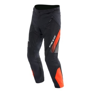 Dainese Drake 2 Air Absoluteshell Pants Black/Red Fluorescent 52 - Black/Red Fluorescent, Size 52, waterproof riding pants