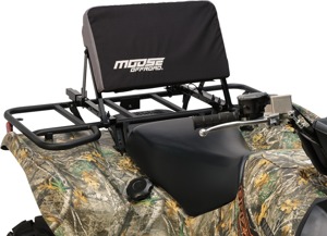Moose Offroad Universal ATV Backrest Black - Universal ATV backrest with fold-flat design