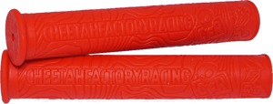 CFR Signature Grip Red Snowmobile Handlebar Grips - Red snowmobile handlebar grips, sold per pair