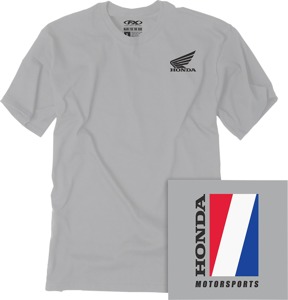 Men's Honda Motorsports Tee - Hon Motorsports Tee Lt Gry Md