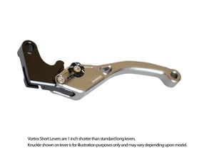 V3 2.0 TI-Silver Shorty Clutch Lever - For Ducati, KTM Models