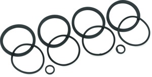 Bikers Choice 4 Piston Brake Caliper Seal Kit For Harley Replaces 44315-00 - Seal kit for H-D 4 piston calipers except Brembo