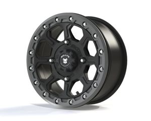 Bullite Ruler Wheel Black/Gun Metal 14x7 4/137 5+2 - 14x7 wheel, black/gun metal, 4/137 bolt pattern