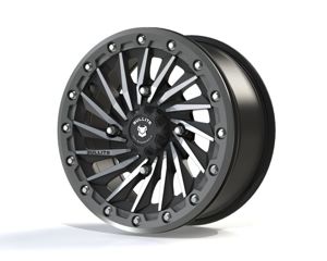 Bullite Blade Wheel 14x7 4x137 Black/Gun Metal - 14x7 ATV/UTV wheel, 4x137 bolt pattern, Black/Gun Metal