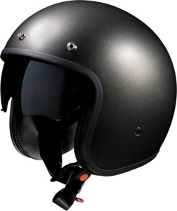 Saturn Open Face Street Helmet Gray/Silver X-Small