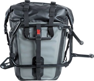 Giant Loop MotoTrekk Panniers 50L Gray/Black Pair - Waterproof 50L panniers, fits most racks