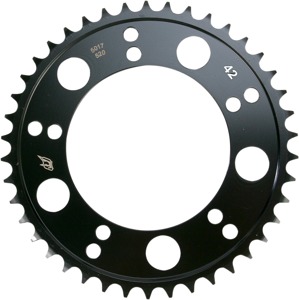 Steel 520 Rear Sprocket 42T - Black - For 00-09 Suzuki GSXR 600/750/1000