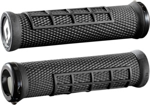 ODI Elite Flow v2.1 Lock-On Grips Black - Lock-on grips with soft pro compound, Black