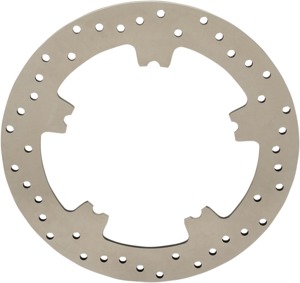 Drilled Front Brake Rotor 300mm - For Dyna & V-Rod