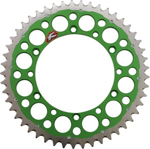 Rear Twinring - Green 520-49 Teeth - For 92-98 Kawasaki KX125/ KX 250 2 Stroke/ KLX650/R
