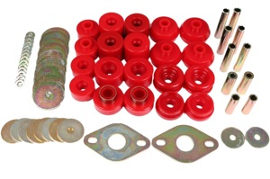 Red Body Mount Bushing Set For 96-99 Toyota 4Runner 2WD/4WD