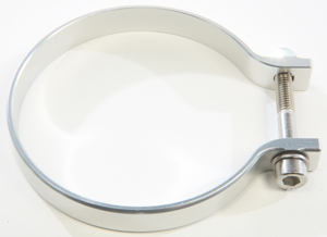 AXIA 3.25 Inch Universal Strap Clamp Silver - Universal mounting strap clamp for 3.25 inch tubing
