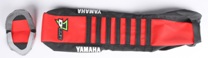 D'Cor Gripper Seat Cover Black/Red/Black Fits 14-18 Yamaha WR YZ