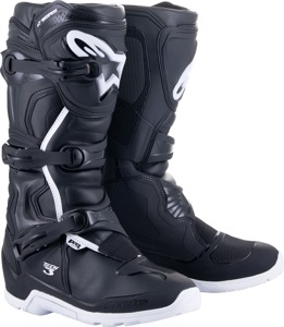 Alpinestars Tech 3 Enduro Waterproof Boots Black/White Size 5 - Waterproof offroad boots, Black/White, Size 5