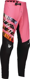 Thor Sportmode SD Pants Black Pink Orange White Men's Size 36 - Men's athletic fit racewear pants, size 36