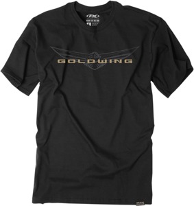 Factory Effex Men's Gold Wing Sketched Tee Black L