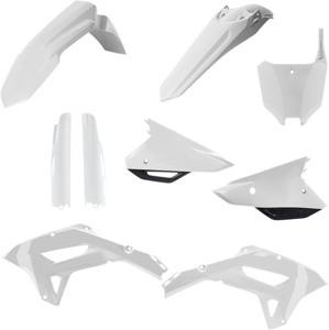 Full Plastic Kit - White/Black - for 21-23 Honda CRF250RX/450RX