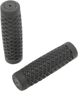 ODI Vans Grips Black 1 inch Closed End Rubber Pair - Classic Vans pattern grips, 1 in. bars, Black, Pair
