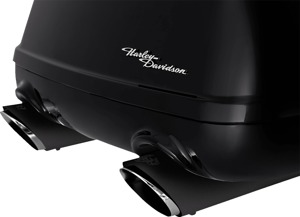 Vance & Hines Twin Slash Slip-On Mufflers Black For Harley Trike FLRT FLTRT