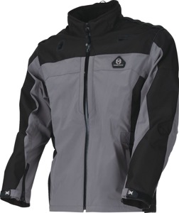 Moose Offroad Expedition Jacket Men's S Gray/Black - All-weather softshell riding jacket, Men's size S