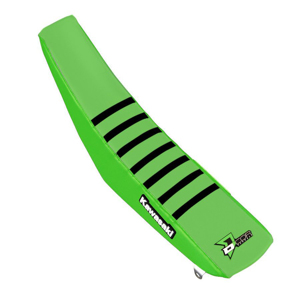 D'Cor Seat Cover Green with Black Ribs Fits 19-20 Kawasaki KX450