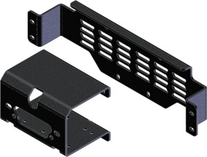 KFI Winch Mount Black Steel For 21-23 Kioti K9 UTV