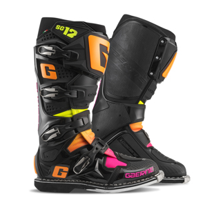 Gaerne SG12 Limited Edition Boot Black/Orange/Pink Size 10.5 - Limited Edition MX boot, Black/Orange/Pink, Size 10.5