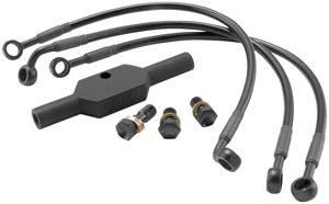 Goodridge Front Brake Line Kit Black Fits 95-97 Harley FXST-SB