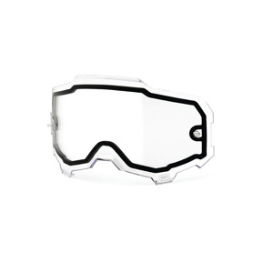 100% Armega Goggle Dual Pane Clear Lens Shatter Resistant Adult - Replacement lens for 100% Armega goggles