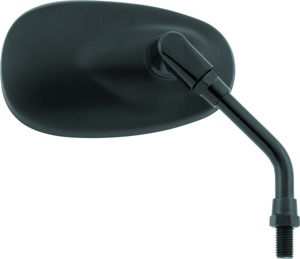 BikeMaster Mini Mirror 10mm Matte Black Universal Each - Mini mirror, 10mm, matte black, universal fit