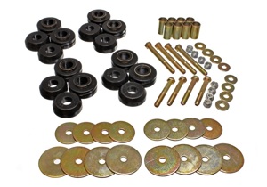 Energy Suspension Body Mount Set Black w/Hardware - 4.4110G