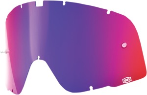 100% Barstow Goggle Lens Mirror Red/Blue Adult - Replacement lens for 100% Barstow goggles