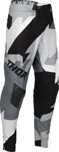 Thor Sportmode Brave Pants Men's 38 Gray Black White - Athletic fit riding pants in size 38, Gray/Black/White