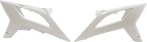 Acerbis Radiator Shrouds White For Beta RR RX 2020-2023 - White radiator shrouds For Beta RR/RX 2020-2023