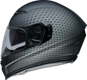 Z1R Jackal Waveform Helmet Gray/Black - Size S - Full-face helmet with drop-down sun visor