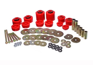 Energy Suspension Red Body Mount Set w/ Hardware Fits 80-96 Ford F-150/250/350