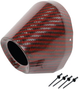 Pro Circuit Carbon End Cap Red 1-3/4 in ID - Carbon end cap for 1-3/4 in ID Pro Circuit exhausts