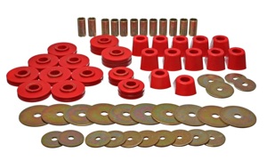 Red Body Mount Set Fits 67-95 K5 Blazer / 67-70 Denali XL/Suburban/Yukon XL 4WD