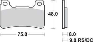 SBS 809HS Sintered Brake Pads