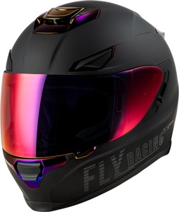 Fly Racing Sentinel Recon Helmet Matte Black/Purple Chrome 2X