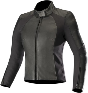 Women's Vika V2 Leather Street Riding Jacket Black US 3X-Large