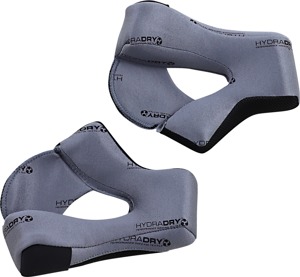ICON Airflite Cheek Pads XL 25mm Gray/Black - Replacement cheek pads for ICON Airflite helmets