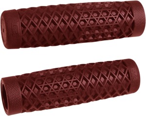 ODI Vans Grips Oxblood 125mm Pair - Classic Vans pattern grips, Oxblood, 125mm, Pair