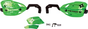 Fire Power 1 1/8 in Closed Handguard Green - Closed wrap handguard, green, 1 1/8 in bars