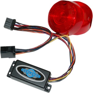 Badlands Plug In Illuminator w/Red Lens For Harley
