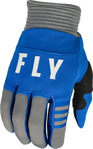 Fly Racing Youth F-16 Gloves Blue/Grey YL - Youth Large, Blue/Grey gloves
